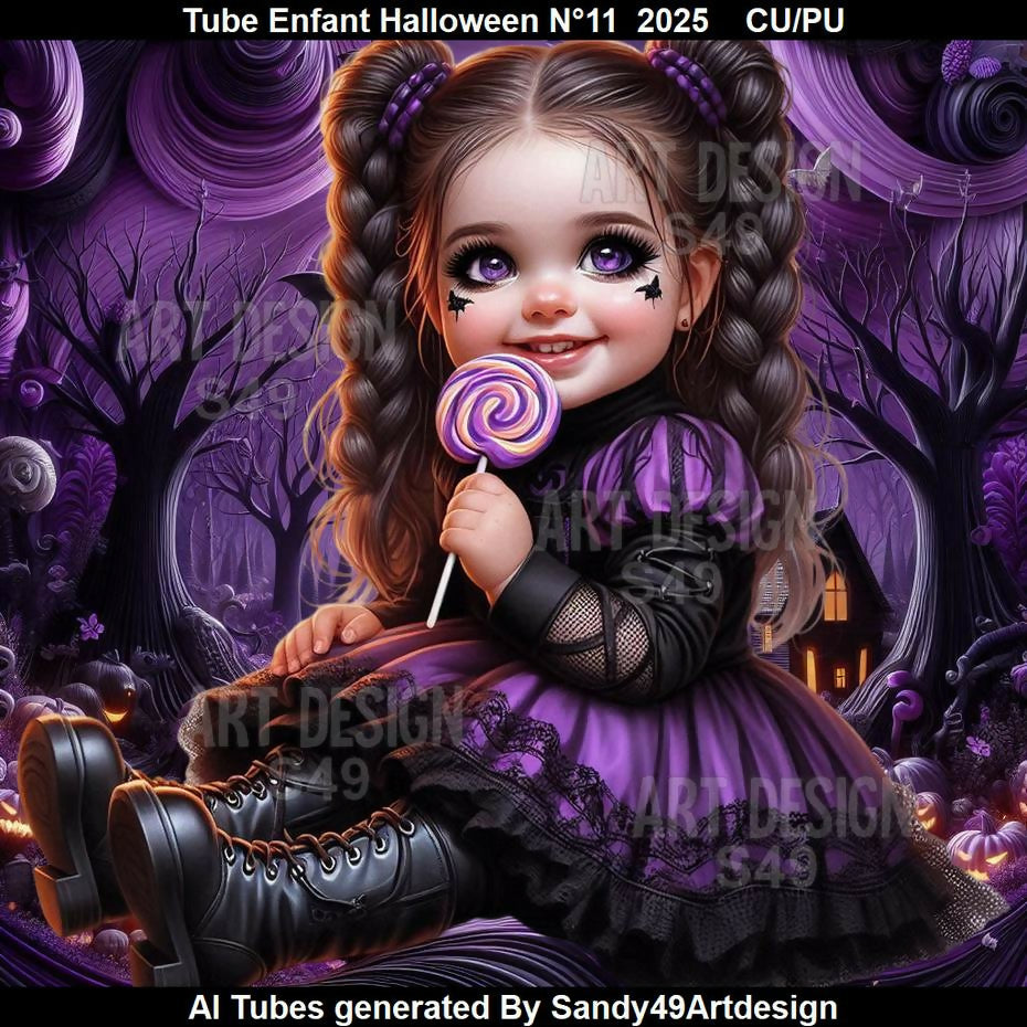 Tube Enfant Halloween N°10 2025