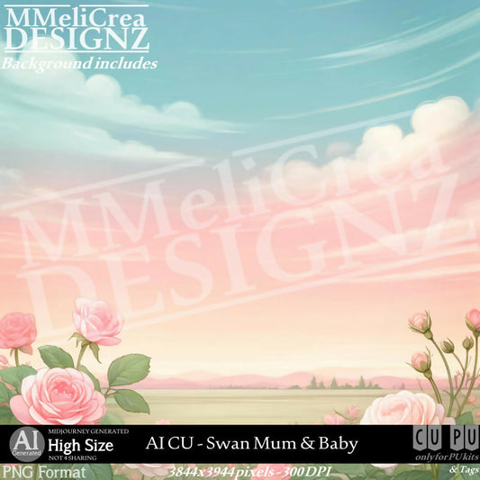 MMD_AI_CUSwanMum&Baby_PV1