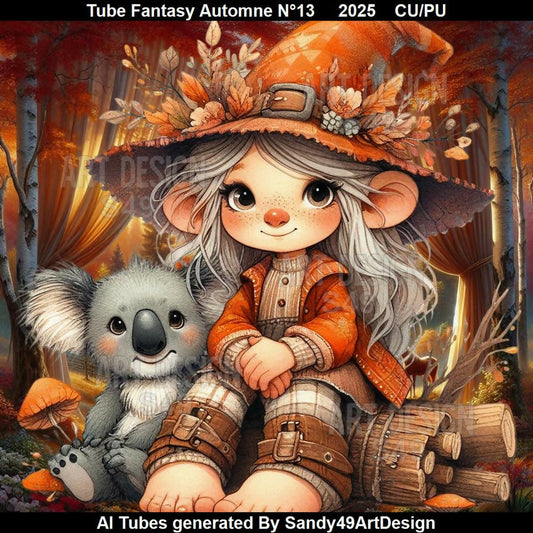 Tube Fantasy Automne N°13 2025
