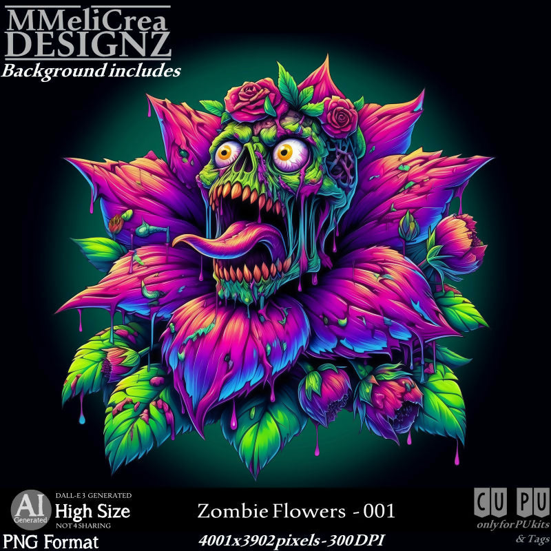 MMD - AI - Zombie Flowers - CU001