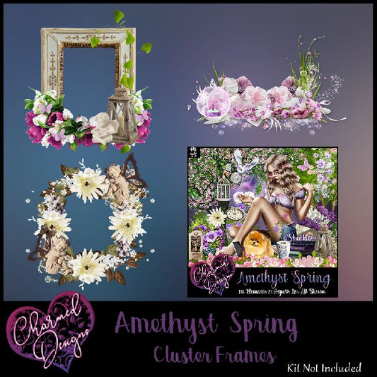 Amethyst Spring Cluster Frames