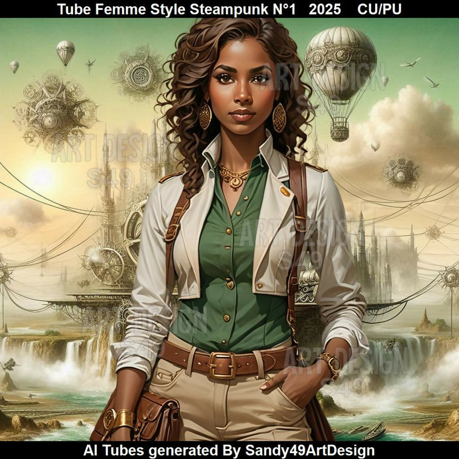 Tube Femme Style Steampunk N°1 2025