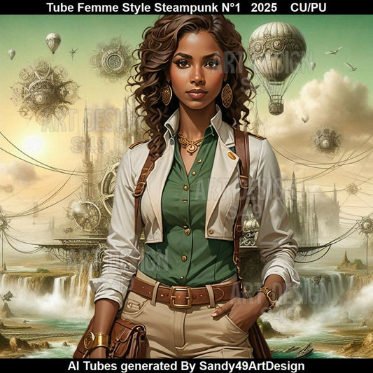 Tube Femme Style Steampunk N°1 2025