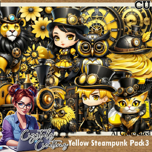 Yellow Steampunk CU Pack 3