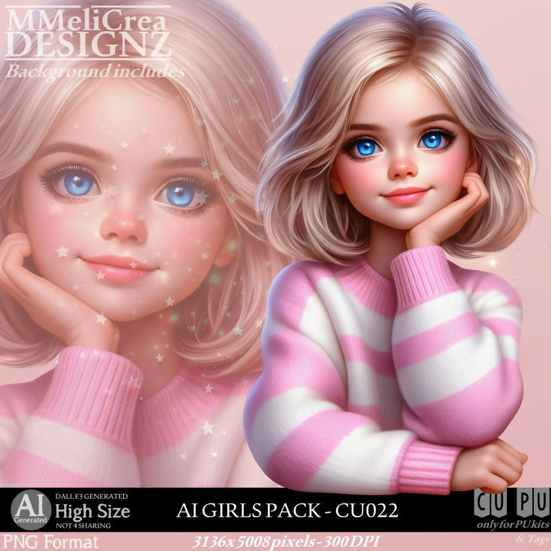 MMD - AI - GIRLS PACK - CU022