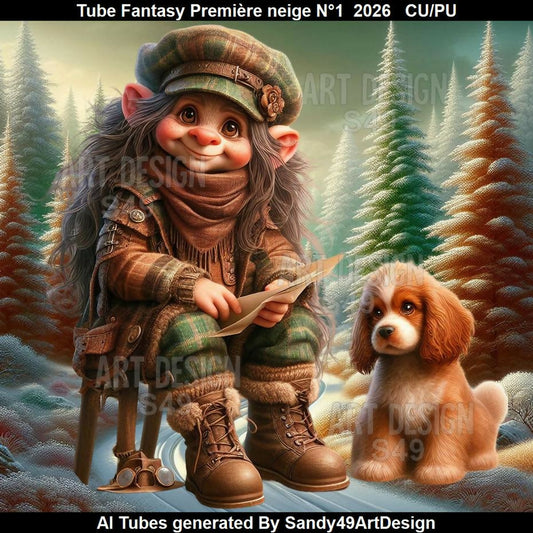 Tube Fantasy Première neige N°1 2026