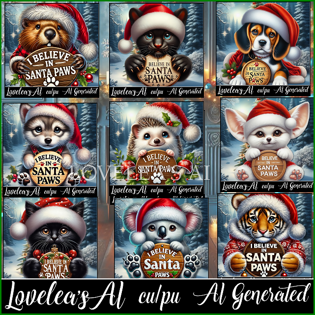 I BELIEVE IN SANTA PAWS PACK 2