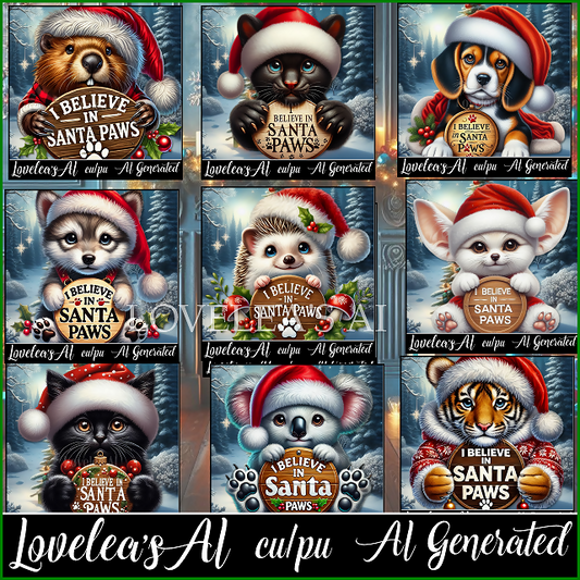 I BELIEVE IN SANTA PAWS PACK 2