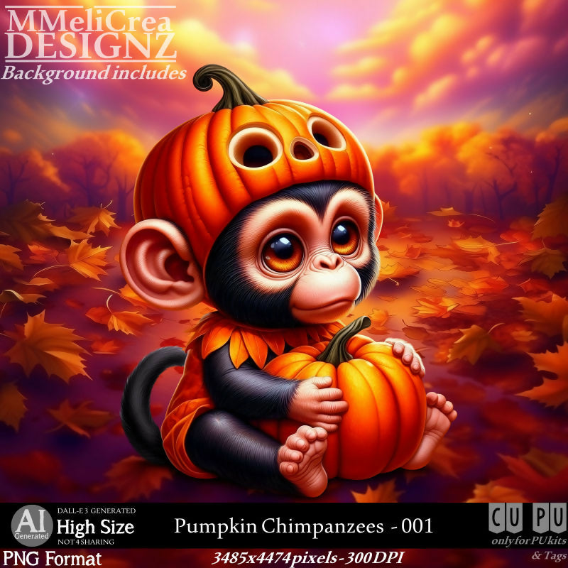 MMD - AI - Pumpkin Chimpanzees - CU001