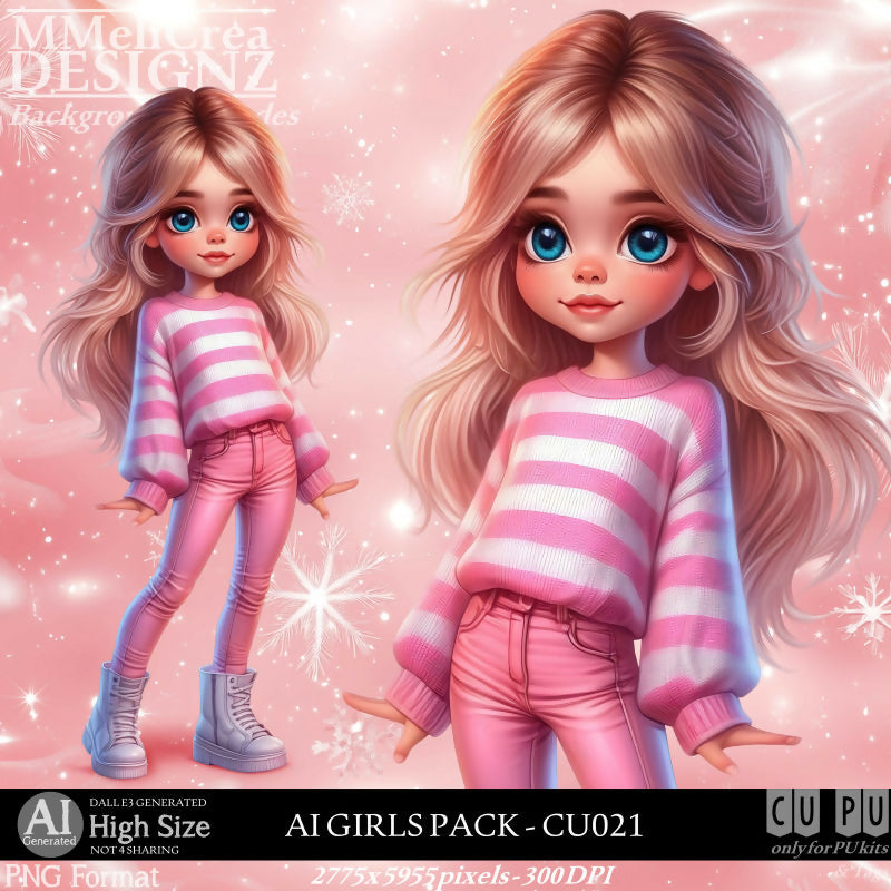 MMD - AI - GIRLS PACK - CU021