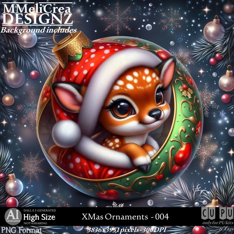 MMD - AI - XMas Ornaments - CU004