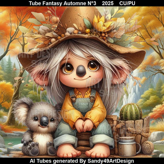 Tube Fantasy Automne N°3 2025