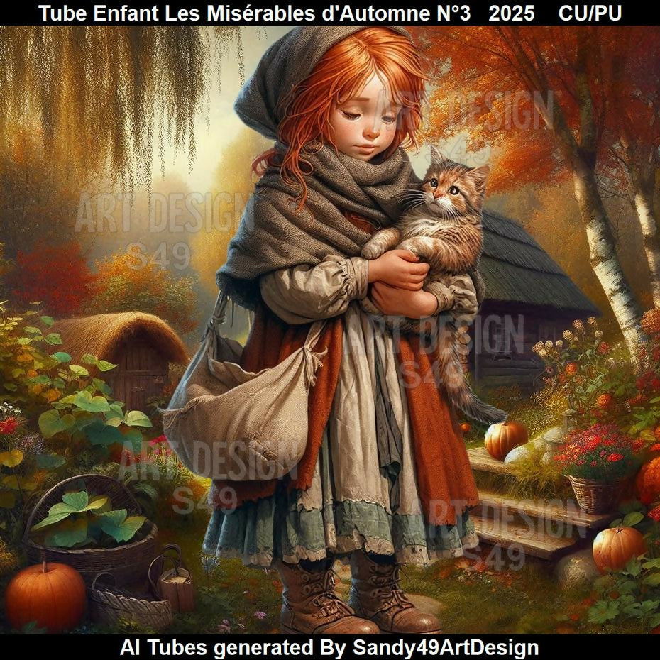 Tube Enfant Les Misérables d'Automne N°3 2025