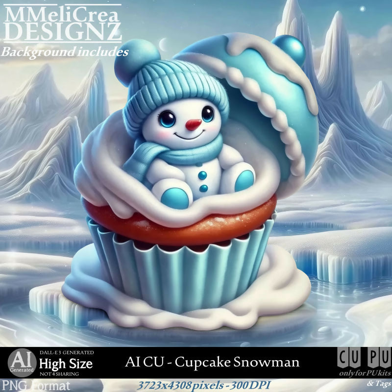 MMD_AI_CUCupcakeSnowman_PV