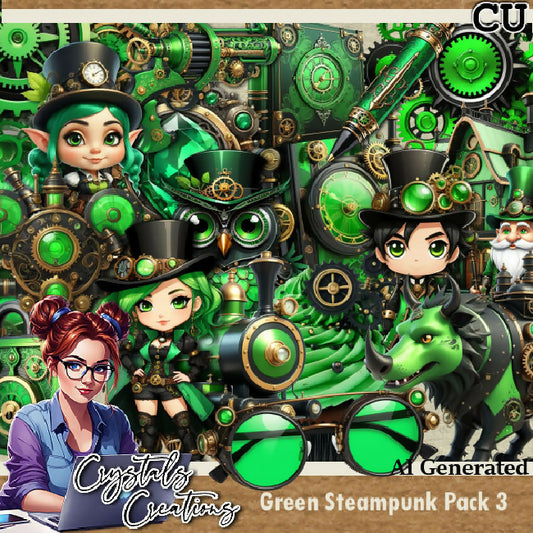 Green Steampunk CU Pack 3