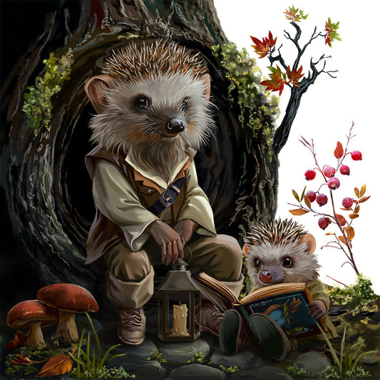 The grandson is growing up