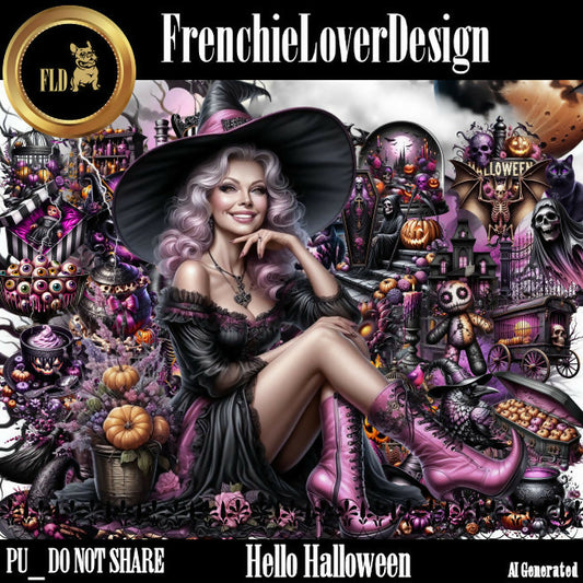 FrenchieLoverDesign_Hello Halloween