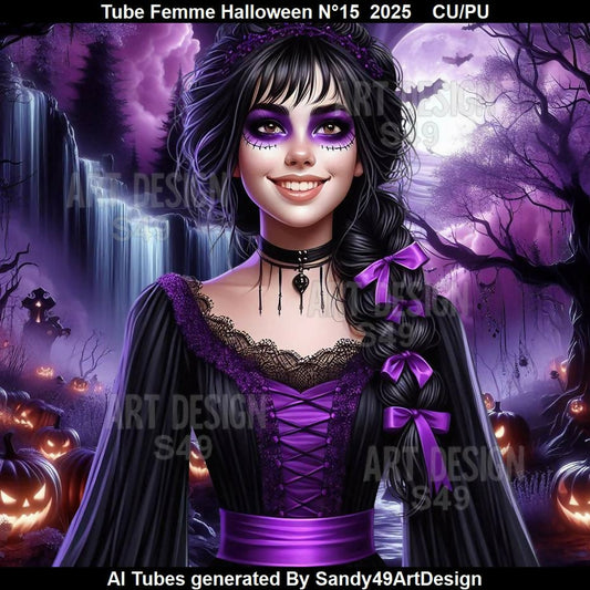 Tube Femme Halloween N°15 2025