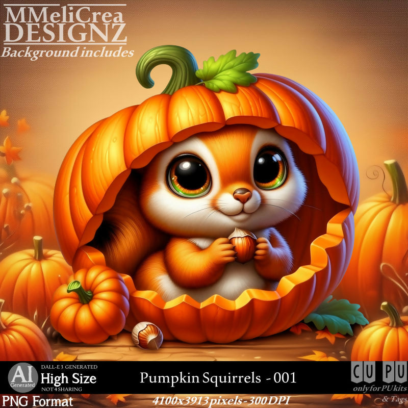 MMD - AI - Pumpkin Squirrels - CU001