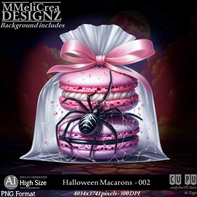 MMD - AI - Halloween Macarons - CU002