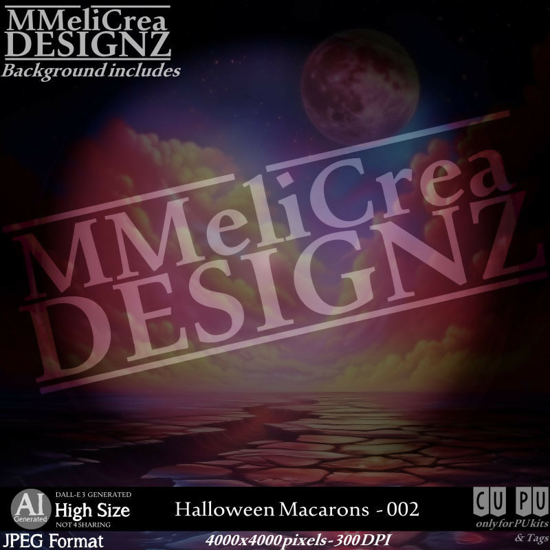 MMD - AI - Halloween Macarons - CU002