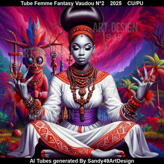 Tube Femme Fantasy Vaudou N°2 2025