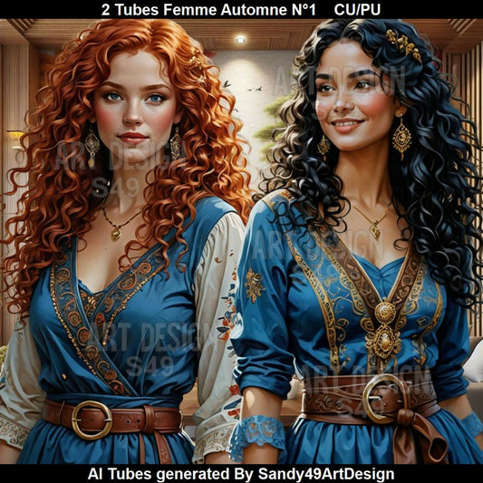 2 Tubes Femme Automne N°1