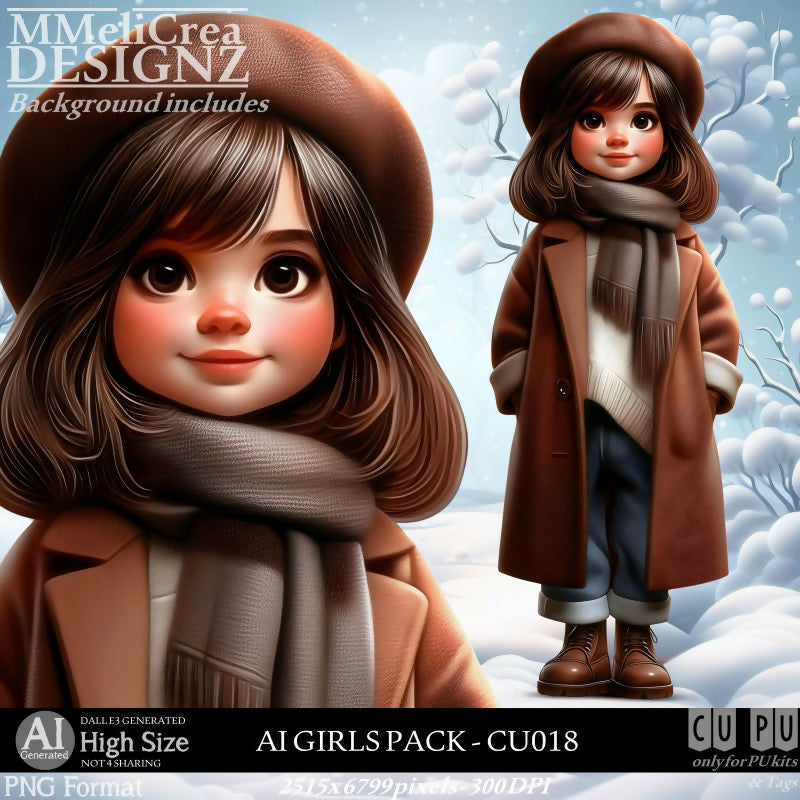 MMD - AI - GIRLS PACK - CU018
