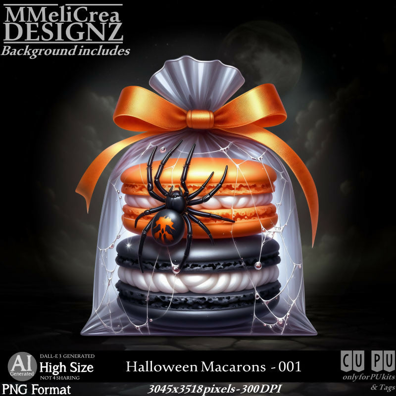 MMD - AI - Halloween Macarons - CU001