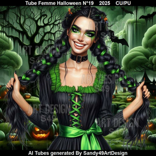 Tube Femme Halloween N°19 2025
