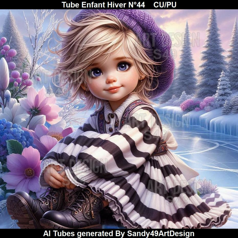 Tube Enfant Hiver N°44