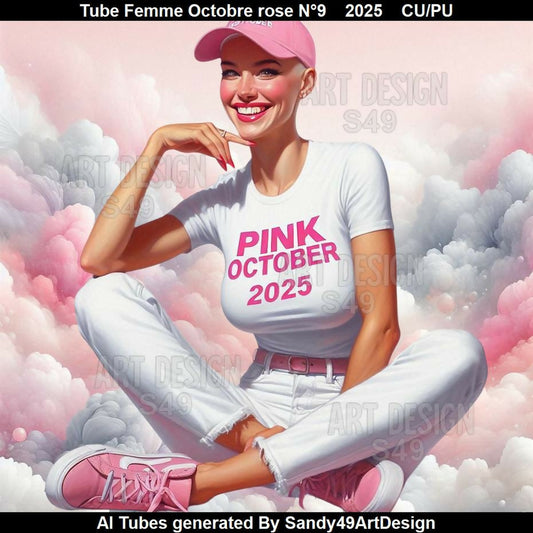 Tube Femme Octobre rose N°9 2025