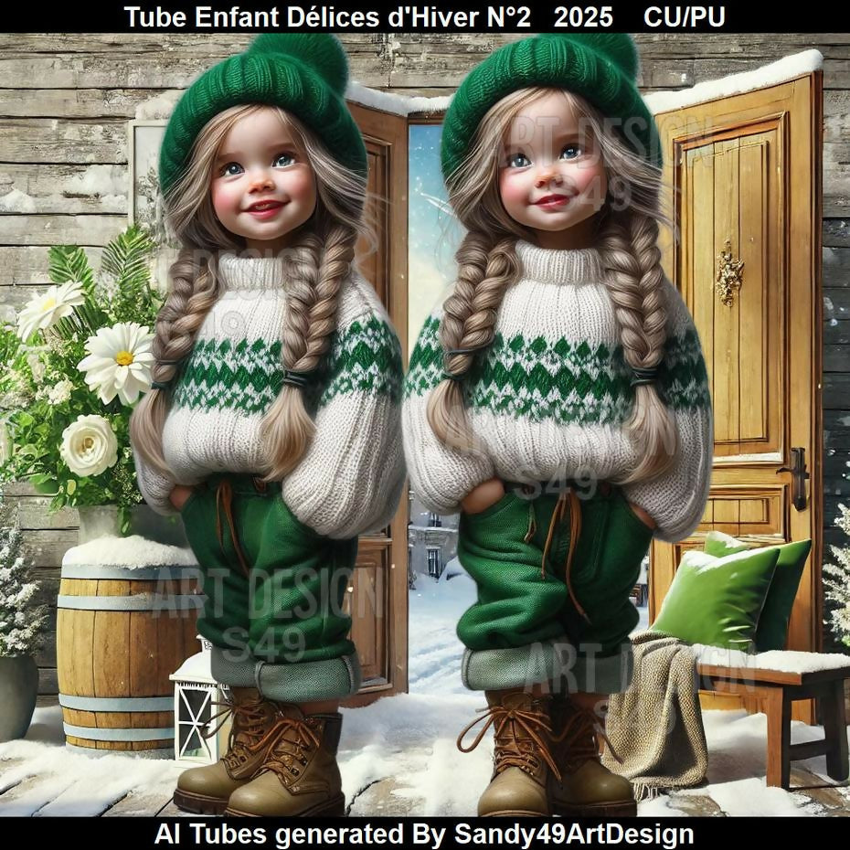 Tube Enfant Délices d'Hiver N°2 2025