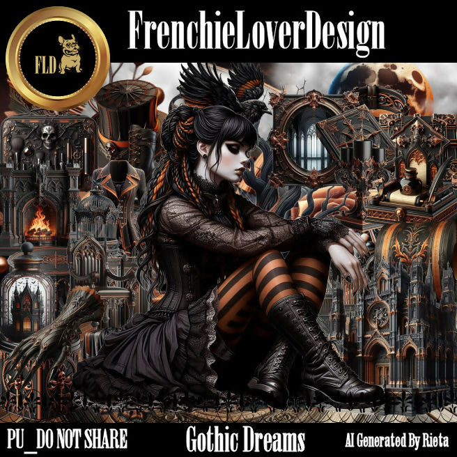 FrenchieLoverDesign_ Gothic Dreams