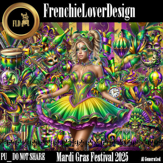 FrenchieLoverDesign_ Mardi Gras Festival 2025