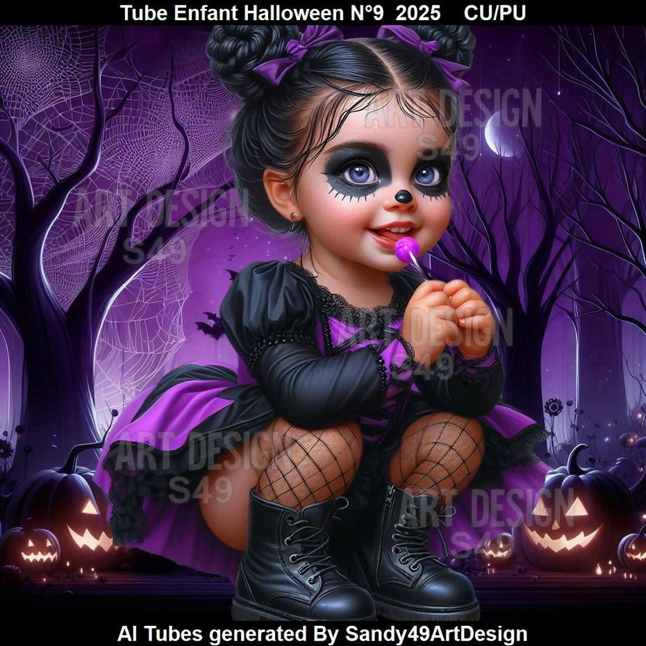 Tube Enfant Halloween N°9 2025