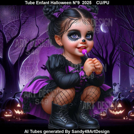 Tube Enfant Halloween N°9 2025