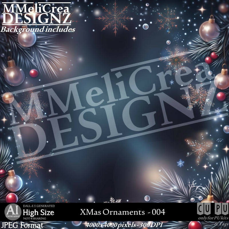 MMD - AI - XMas Ornaments - CU004