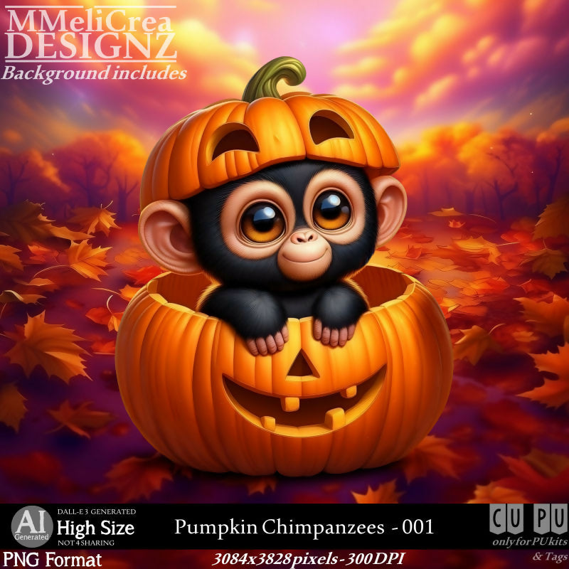 MMD - AI - Pumpkin Chimpanzees - CU001