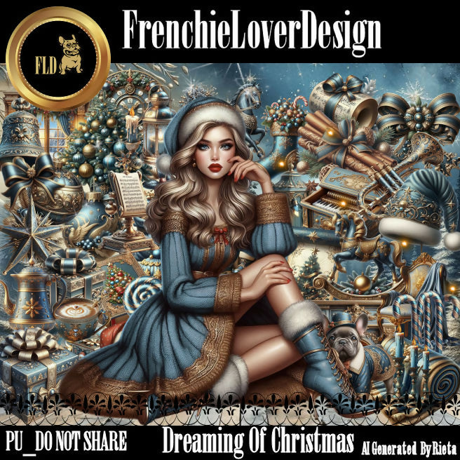 FrenchieLoverDesign_Dreaming Of Christmas