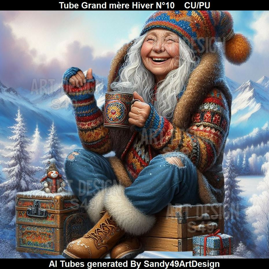 Tube Grand-mère Hiver N°10