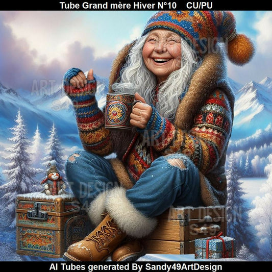 Tube Grand-mère Hiver N°10