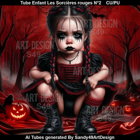 Tube Enfant Les Sorcières rouges N°2