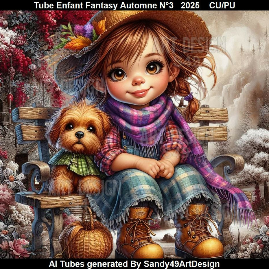 Tube Enfant Fantasy Automne N°3 2025