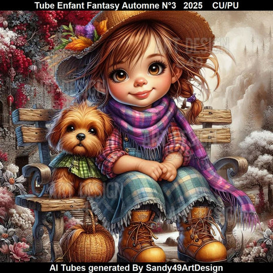 Tube Enfant Fantasy Automne N°3 2025