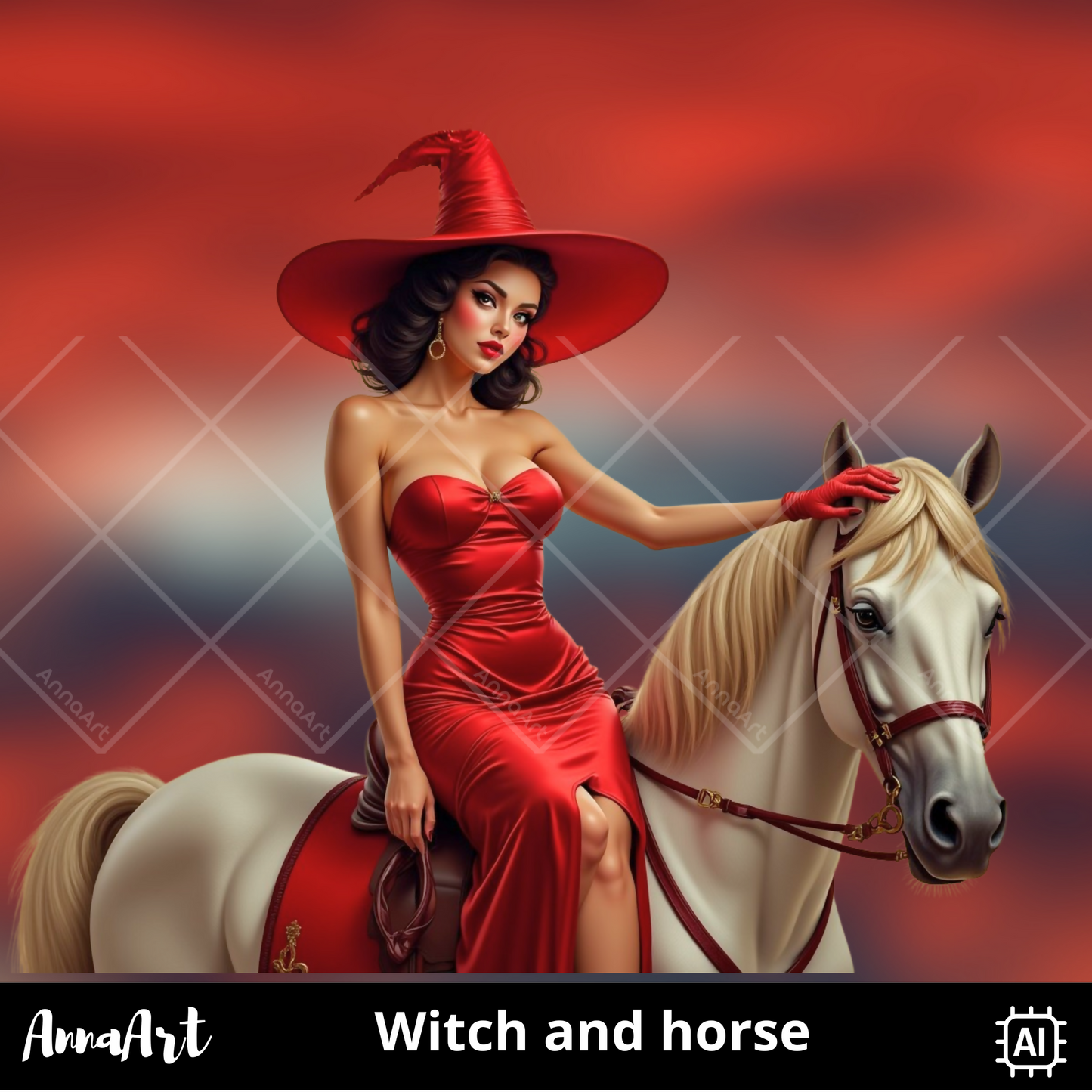 Witch and horse