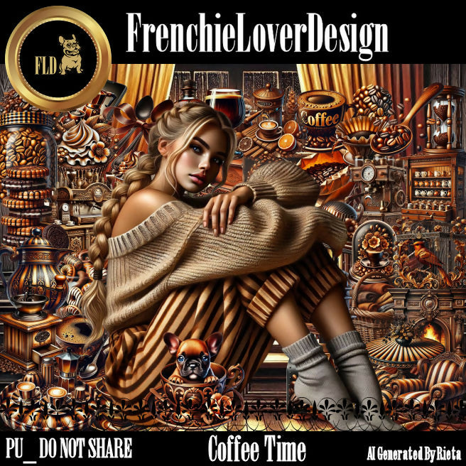 FrenchieLoverDesign_ Coffee Time