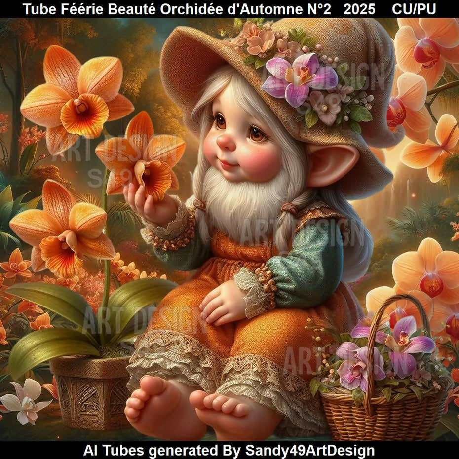 Tube Féérie Beauté Orchidée d'Automne N°2 2025