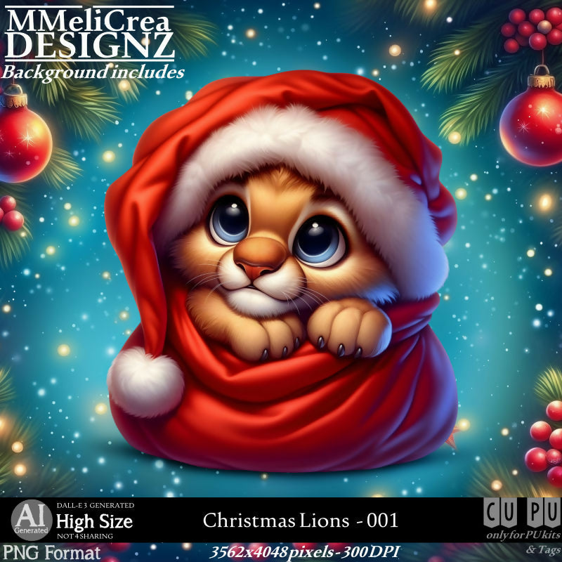 MMD - AI - Christmas Lions - CU001