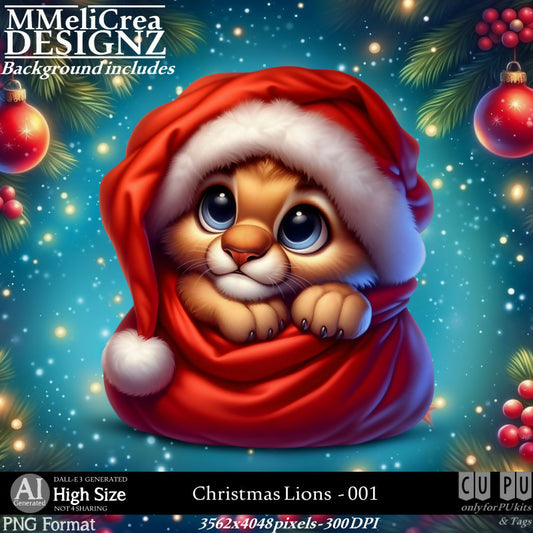 MMD - AI - Christmas Lions - CU001